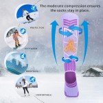 KOOOGEAR Knee High Thermal Ski Socks for Women