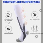 Knee High Compression Socks for Swelling, 2 Pairs