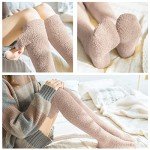 Cozy Fluffy Knee High Socks for Winter - 2 Pairs