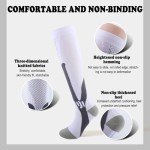Knee High Compression Socks for Swelling, 2 Pairs