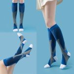 Knee High Compression Socks for Swelling, 2 Pairs