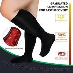 3 Pack Plus Size Compression Socks for Comfort