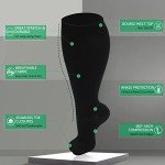 3 Pack Plus Size Compression Socks for Comfort