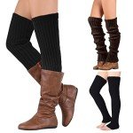 Cozy Winter Leg Warmers for Women - 2 Pairs