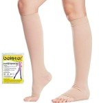 Open Toe Knee High Compression Socks for Women