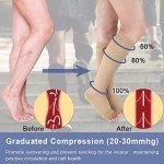 Open Toe Knee High Compression Socks for Women