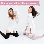 Bow Detail Thigh High Opaque Socks for Women