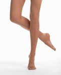 Danskin Women's Light Toast Compression Footed Tights