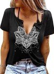 Eniloyal Womens Tops Graphic tees for Women t Shirts for Women Tops Women Tshirt for Women Women's Tops Womens Tshirt Country Concert Outfits for Women Sexy Tops for Women Womens Tops Trendy 2024
