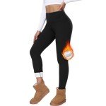 CTHH Women's High Waisted Fleece Leggings