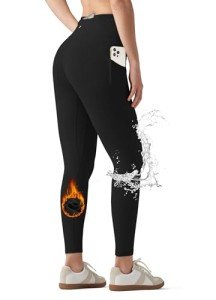 High Waist Fleece-Lined Winter Leggings for Women