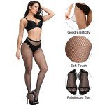 4 Pack Women's High Waist Fishnet Tights