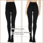 Plus Size Opaque Black Tights with Tummy Control