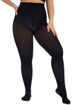 CozyWow Plus Size High Waist Black Tights