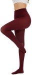 Wine Red Women's Semi Opaque Tights - Large/X-Large