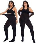 CozyWow Plus Size High Waist Black Tights