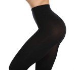 Frola Women's 80 Denier Black Footed Tights