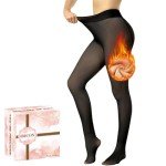 Fleece-Lined High Waist Winter Tights for Women