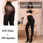 2 Pack Women's Control Top Semi-Opaque Tights