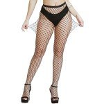 FEPITO Black Fishnet Stockings - 4 Pairs