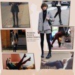 4 Pairs Women's Fleece Lined High Waisted Tights