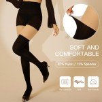 Yilanmy Women's Faux Thigh High Stockings - Black