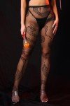 Patterned Fishnet Thigh-High Stockings for Women