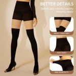 Yilanmy Women's Faux Thigh High Stockings - Black
