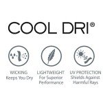 Hanes Women's Sport Cool Dri Long Sleeve Crewneck T-Shirt, Moisture-Wicking Performance Tee, Black - 1 Pack, XX-Large