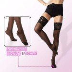 Sheer Lace Top Thigh High Stockings for Women
