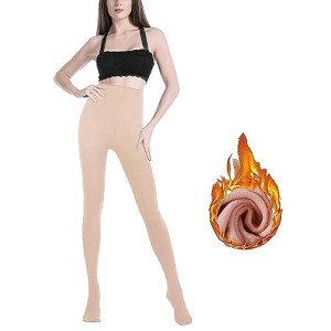 Warm Winter Fleece Lined Tights for Women