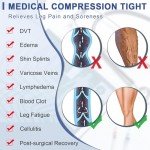 Beister 20-30mmHg Compression Footless Pantyhose for Women