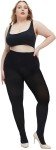 Hiltzo Plus Size Opaque High Waist Tights