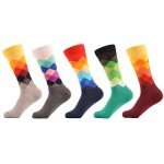 Colorful Funky Ankle Socks for Women - 5 Pairs