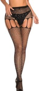 Sexy Thigh High Fishnet Stockings with Garter Belt
