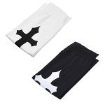 Gothic Thigh High Socks - 2 Pairs with Design