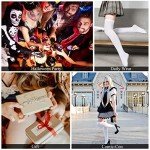 Silk Thigh High Stockings for Women - Orange