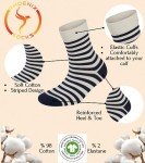 Colorful Cotton Crew Socks for Women - 3 Pairs