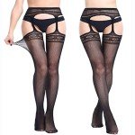 Fishnet Lace Thigh High Stockings for Women