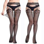 Fishnet Lace Thigh High Stockings for Women