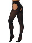 LiiYii Women's Black Cutout Tights and Leggings