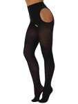 LiiYii Women's Black Cutout Tights and Leggings