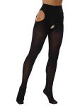 LiiYii Women's Black Cutout Tights and Leggings