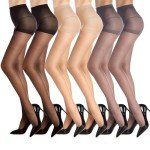 High Waist Sheer Pantyhose Pack for Women