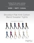 MeMoi Brooklyn Flat Knit Sweater Tights - Denim