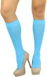 Turquoise Knee High Opaque Warm Socks for Women