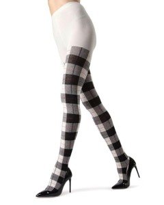 Glasgow Plaid Sweater Tights for Women
