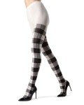 Glasgow Plaid Sweater Tights for Women