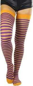 ToBeInStyle Women's Striped Thigh High Stockings