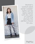 Glasgow Plaid Sweater Tights for Women